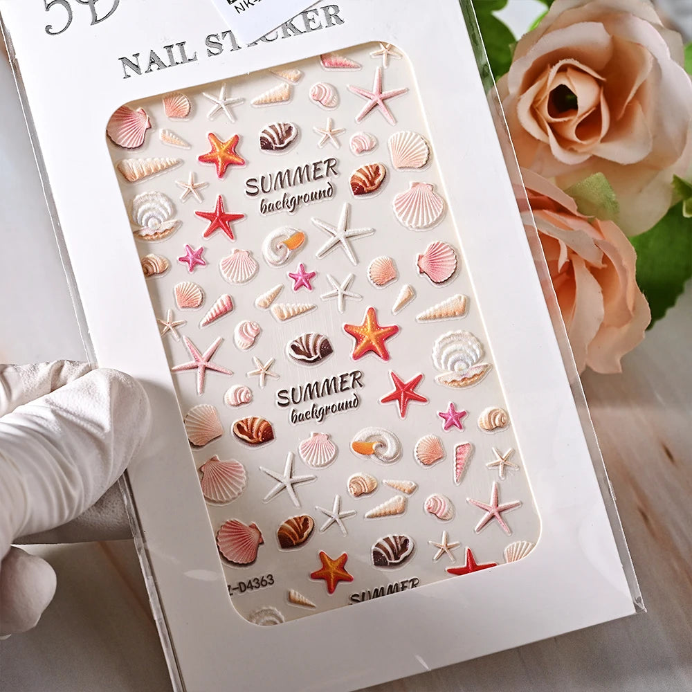 5D Jelly Nail Art Stickers – Cute & Creative Designs