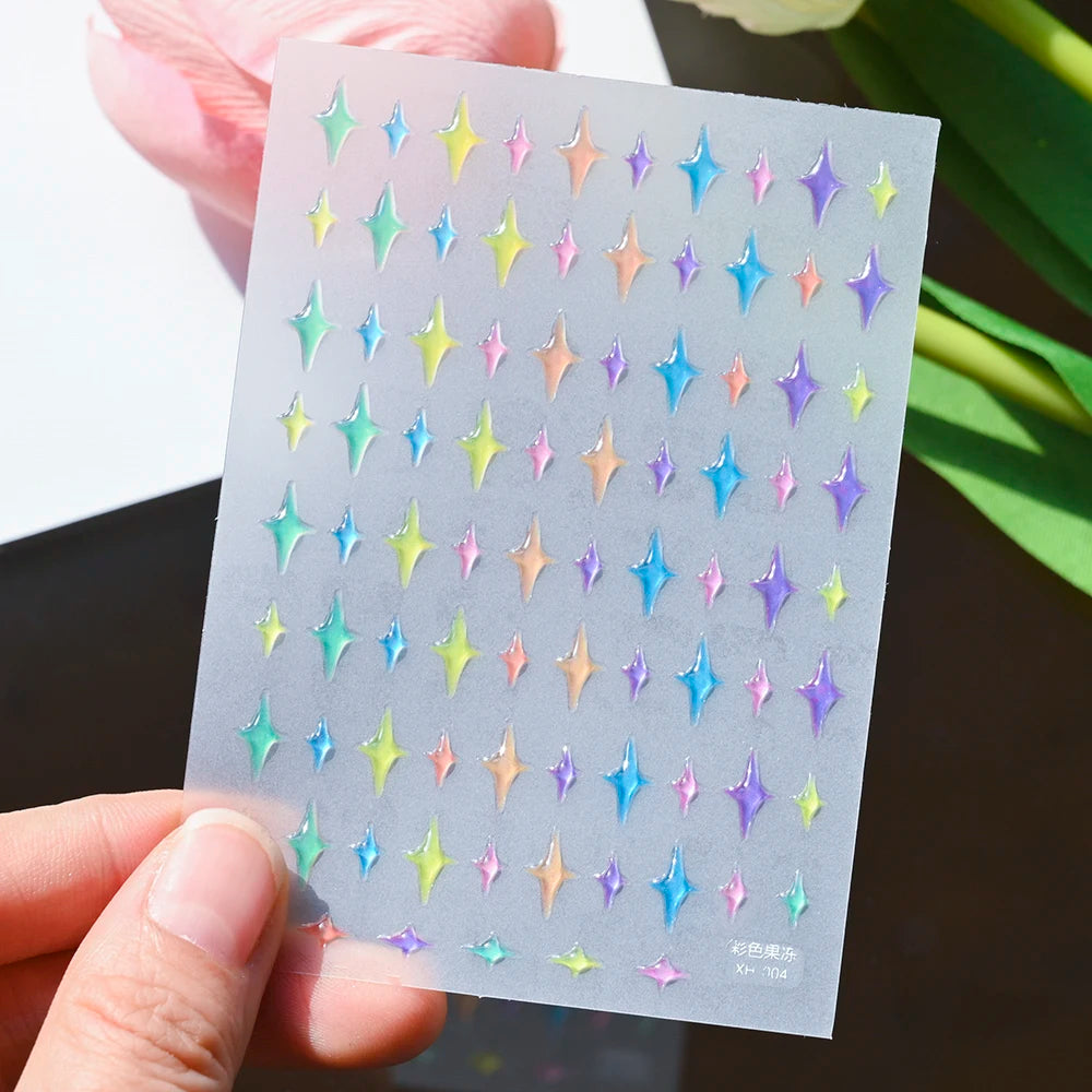 5D Jelly Nail Art Stickers – Cute & Creative Designs