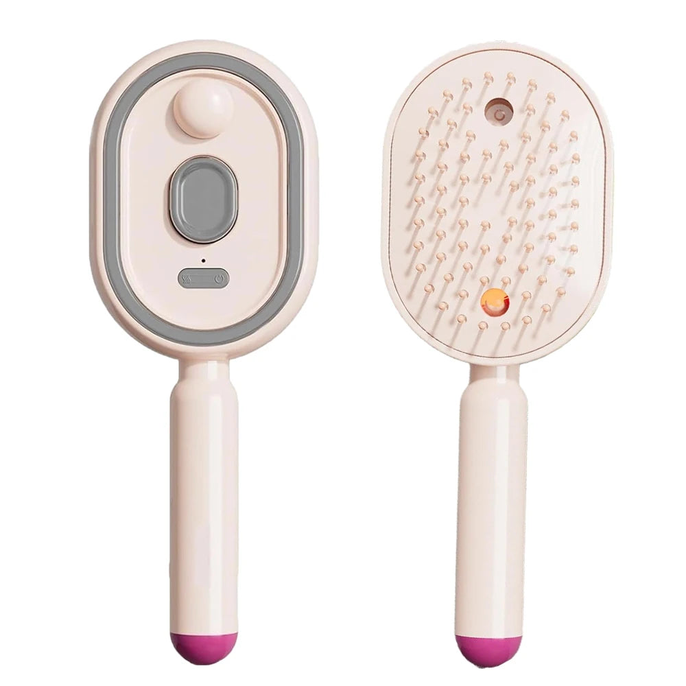2-in-1 Anti-Frizz Spray Hair Brush