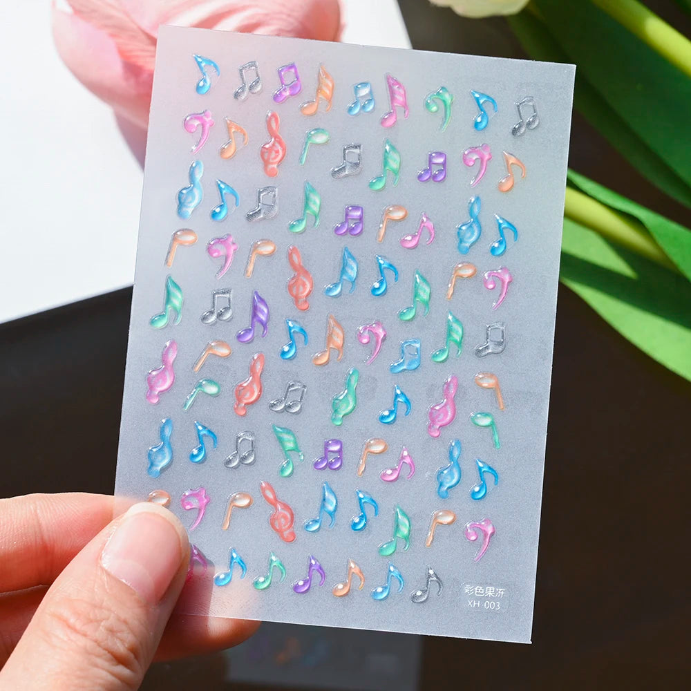 5D Jelly Nail Art Stickers – Cute & Creative Designs