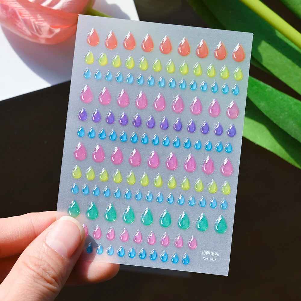 5D Jelly Nail Art Stickers – Cute & Creative Designs
