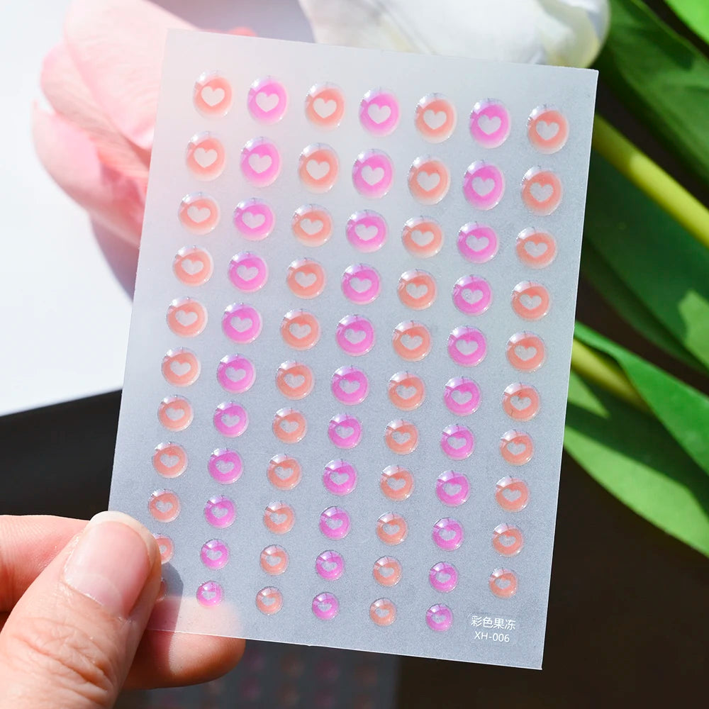 5D Jelly Nail Art Stickers – Cute & Creative Designs
