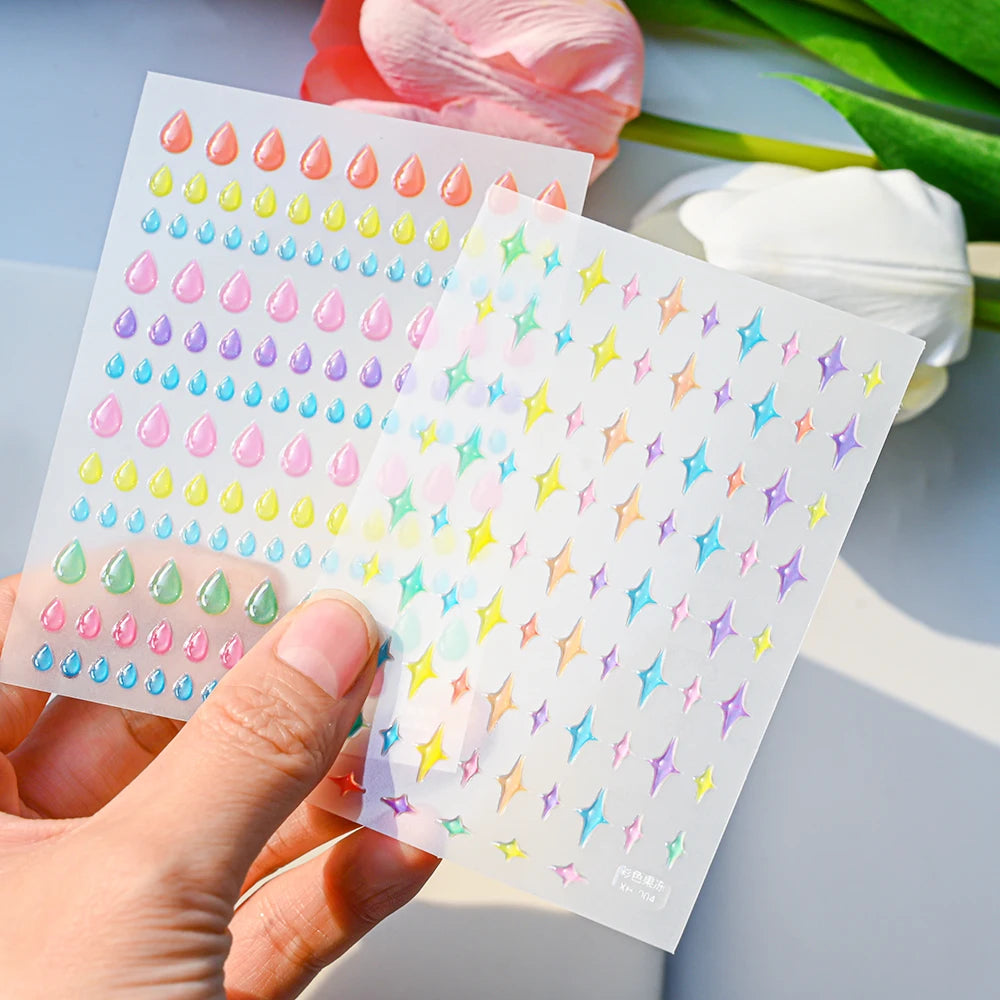 5D Jelly Nail Art Stickers – Cute & Creative Designs