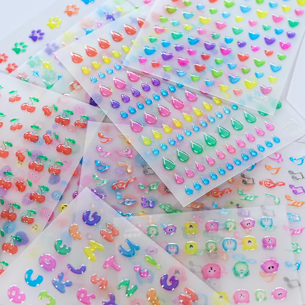 5D Jelly Nail Art Stickers – Cute & Creative Designs