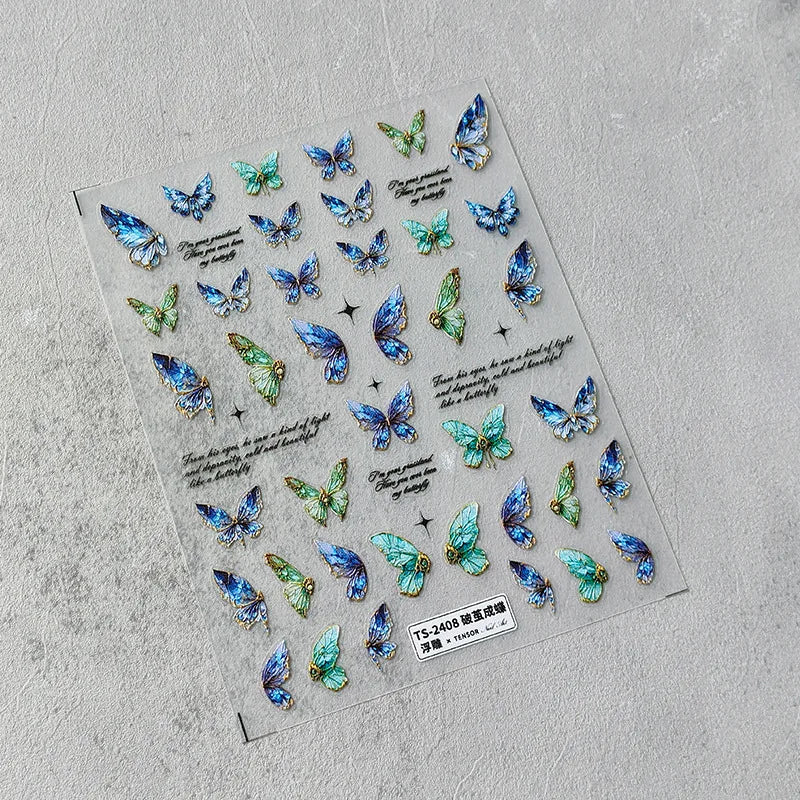 5D Jelly Nail Art Stickers – Cute & Creative Designs